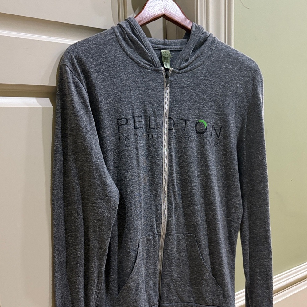 Peloton Charcoal Full-Zip Hoodie (Medium)